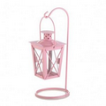 Pink Iron Railroad Lantern Pair